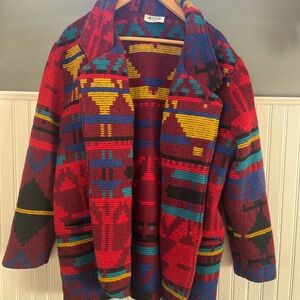 Vintage GSL oversized blanket coat